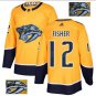 Mike Fisher #12 Nashville Predators Player Men's Jersey Gold S M L XL XXL XXXL