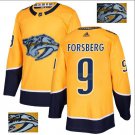 Filip Forsberg #9 Nashville Predators Player Men's Jersey Gold S M L XL XXL XXXL