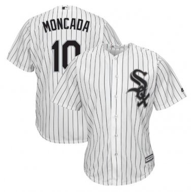 Yoan Moncada #10 Chicago White Sox Cool Base Player Men's Jersey White M L XL XXL XXXL