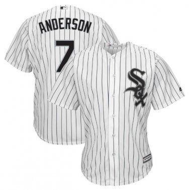 Tim Anderson #7 Chicago White Sox Cool Base Player Men's Jersey White M L XL XXL XXXL