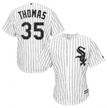 Frank Thomas #35 Chicago White Sox Cool Base Player Men's Jersey White M L XL XXL XXXL
