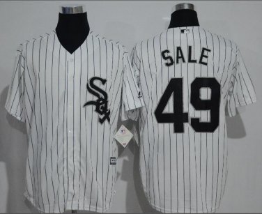 Chris Sale #49 Chicago White Sox Cool Base Player Men's Jersey White M L XL XXL XXXL