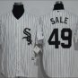 Chris Sale #49 Chicago White Sox Cool Base Player Men's Jersey White M L XL XXL XXXL