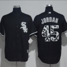 Michael Jordan #45 Chicago White Sox Cool Base Men's Jersey Black M L XL XXL XXXL