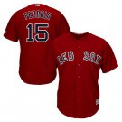 Dustin Pedroia #15 Boston Red Sox Cool Base Player Men's Jersey Scarlet M L XL XXL XXXL