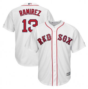 Hanley Ramirez #13 Boston Red Sox Cool Base Player Men's Jersey White M L XL XXL XXXL