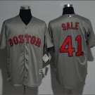 Chris Sale #41 Boston Red Sox Cool Base Player Men's Jersey Gray M L XL XXL XXXL