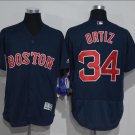 David Ortiz #34 Boston Red Sox Cool Base Player Men's Jersey Navy M L XL XXL XXXL