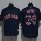 David Ortiz #34 Boston Red Sox Cool Base Player New Men's Jersey Navy M L XL XXL XXXL