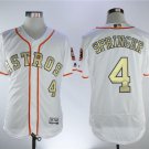 George Springer #4 Houston Astros 2018 Gold Program Cool Base Player Men's Jersey White M / XXXL