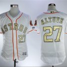 Jose Altuve #27 Houston Astros 2018 Gold Program Cool Base Player Men's Jersey White M / XXXL