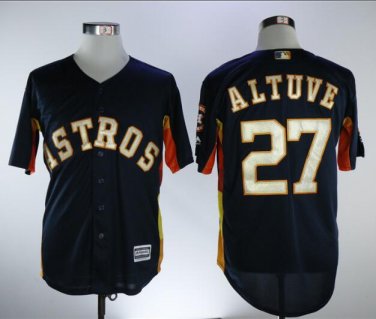 Jose Altuve #27 Houston Astros Cool Base Player Men's Jersey Navy M L XL XXL XXXL