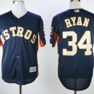 Nolan Ryan #34 Houston Astros 2018 Gold Program Cool Base Player Men's Jersey Navy M / XXXL