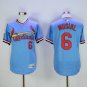 Stan Musial #6 St. Louis Cardinals Cool Base Player Men's Jersey Light Blue M L XL XXL XXXL