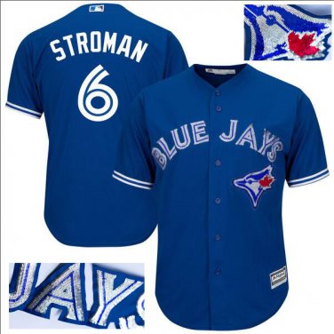 Marcus Stroman #6 Toronto Blue Jays Cool Base Player Men's Jersey Royal M L XL XXL XXXL