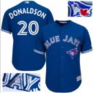 Josh Donaldson #20 Toronto Blue Jays Cool Base Player Men's Jersey Royal M L XL XXL XXXL