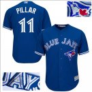 Kevin Pillar #11 Toronto Blue Jays Cool Base Player Men's Jersey Royal M L XL XXL XXXL