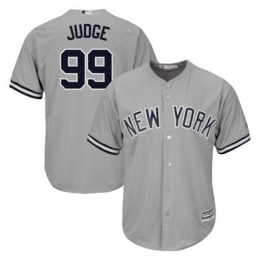 Aaron Judge #99 New York Yankees Cool Base Player Men's Jersey Gray M L XL XXL XXXL