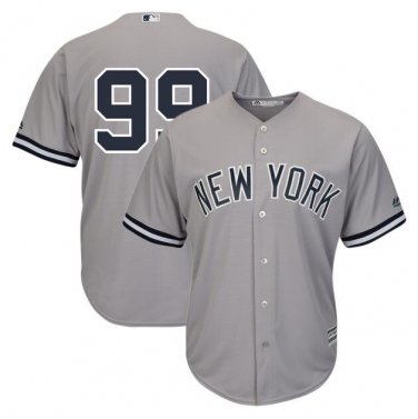 #99 New York Yankees Cool Base Player Men's Jersey Gray M L XL XXL XXXL