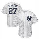 Giancarlo Stanton #27 New York Yankees Cool Base Player Men's Jersey White M L XL XXL XXXL