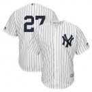 #27 New York Yankees Cool Base Player Men's Jersey White M L XL XXL XXXL