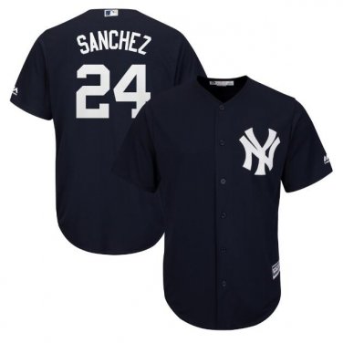 Gary Sanchez #24 New York Yankees Cool Base Player Men's Jersey Navy M L XL XXL XXXL