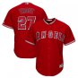 Mike Trout #27 Los Angeles Angels Cool Base Player Men's Jersey Scarlet M L XL XXL XXXL