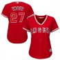 Mike Trout #27 Los Angeles Angels Cool Base Player Women's Jersey Scarlet S M L XL XXL