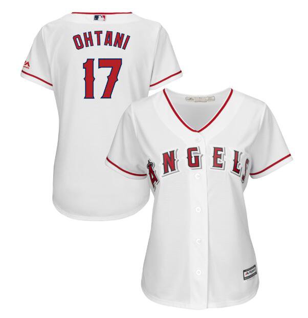 Shohei Ohtani #17 Los Angeles Angels Cool Base Player Women's Jersey ...