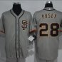 Buster Posey #28 San Francisco Giants Cool Base Player Men's Jersey Gray M L XL XXL XXXL