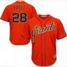 Buster Posey #28 San Francisco Giants Cool Base Player Men's Jersey Orange M L XL XXL XXXL