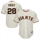 Buster Posey #28 San Francisco Giants Cool Base Player Men's Jersey Cream M L XL XXL XXXL