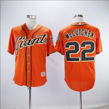 Andrew McCutchen #22 San Francisco Giants Cool Base Player Men's Jersey Orange M L XL XXL XXXL