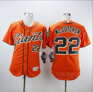 Andrew McCutchen #22 San Francisco Giants Cool Base Player Men's Jersey Orange New M L XL XXL XXXL