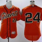Willie Mays #24 San Francisco Giants Cool Base Player Men's Jersey Orange M L XL XXL XXXL