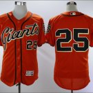 Barry Bonds #25 San Francisco Giants Cool Base Player Men's Jersey Orange M L XL XXL XXXL