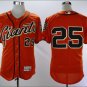 Barry Bonds #25 San Francisco Giants Cool Base Player Men's Jersey Orange M L XL XXL XXXL
