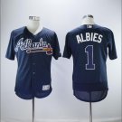 Ozzie Albies #1 Atlanta Braves Cool Base Player Men's Jersey Navy M L XL XXL XXXL
