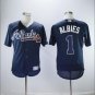 Ozzie Albies #1 Atlanta Braves Cool Base Player Men's Jersey Navy M L XL XXL XXXL