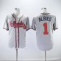Ozzie Albies #1 Atlanta Braves Cool Base Player Men's Jersey Gray M L XL XXL XXXL