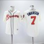 Dansby Swanson #7 Atlanta Braves Cool Base Player Men's Jersey Cream M L XL XXL XXXL