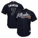 Dansby Swanson #7 Atlanta Braves Cool Base Player Men's Jersey Navy M L XL XXL XXXL