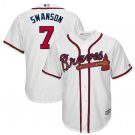 Dansby Swanson #7 Atlanta Braves Cool Base Player Men's Jersey White M L XL XXL XXXL
