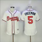 Freddie Freeman #5 Atlanta Braves Cool Base Player Men's Jersey White M L XL XXL XXXL