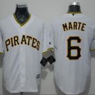 Starling Marte #6 Pittsburgh Pirates Cool Base Player Men's Jersey White M L XL XXL XXXL