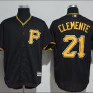 Roberto Clemente #21 Pittsburgh Pirates Cool Base Player Men's Jersey Black M L XL XXL XXXL