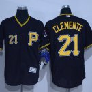Roberto Clemente #21 Pittsburgh Pirates Cool Base Men's Jersey Black M L XL XXL XXXL