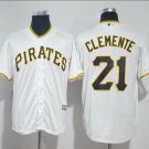Roberto Clemente #21 Pittsburgh Pirates Cool Base Player Men's Jersey White M L XL XXL XXXL