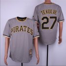 Kent Tekulve #27 Pittsburgh Pirates Cool Base Cooperstown Men's Jersey Gray M L XL XXL XXXL