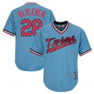 Bert Blyleven #28 Minnesota Twins Cool Base Cooperstown Men's Jersey Light Blue M L XL XXL XXXL